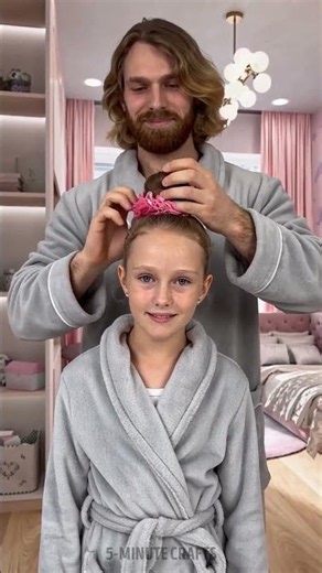 Dad’s Hair Care Tutorial for His Girls
