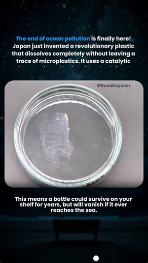 This Plastic Disappears in Seconds