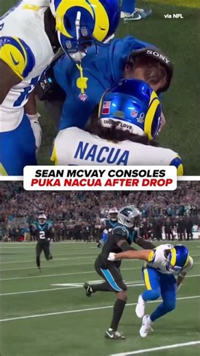 Sean McVay making sure his WR1 is alright #rams #pukanacua