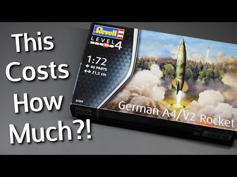 A Pretty Pricey Kit? Revell German A4/V2 Rocket Plastic Model Kit In 1/72 Scale - Unboxing Review