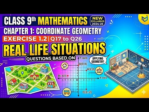 Class 9th new syllabus maths chapter 1 coordinate geometry exercise 1.2 Q17 to Q26