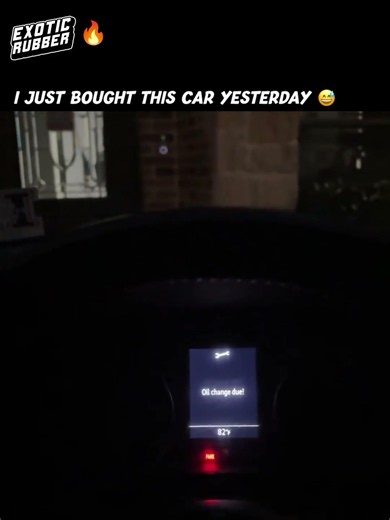 I bought this car yesterday...