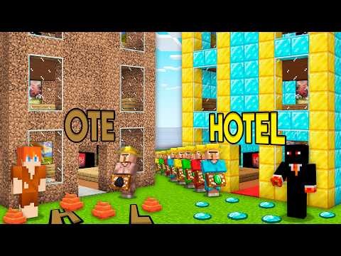 HOTEL NOOB VS PRO NO MINECRAFT