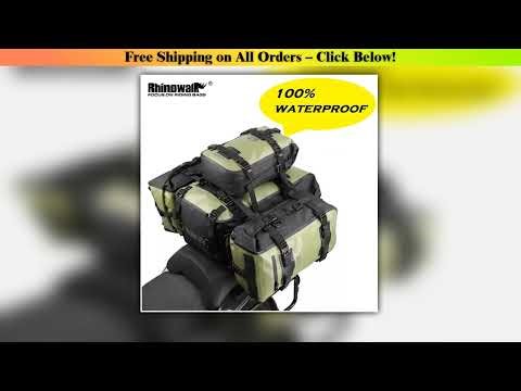 Rhinowalk Motorcycle Travel Bag Waterproof Motorbike Side Bag 30L Motor Saddle Pannier Bag