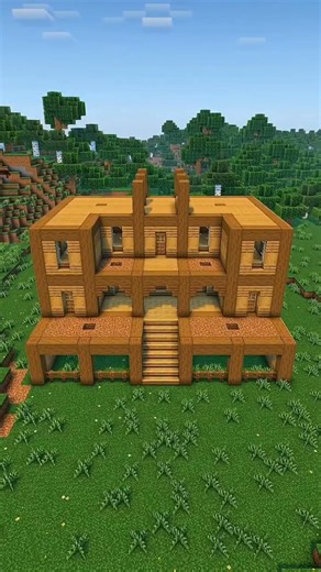 🔥 Minecraft Wooden House Build Tutorial | Easy & Beautiful Survival House! 🏡🌲