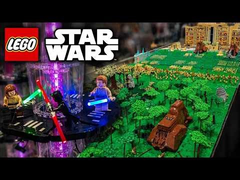 17 People Build Huge LEGO Naboo with Iconic Star Wars Scenes