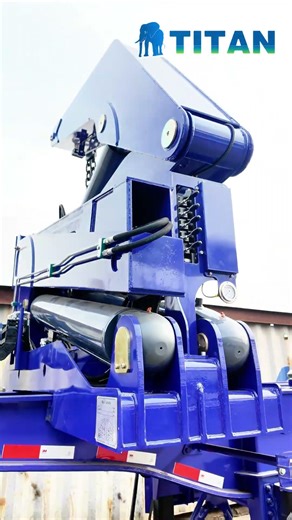 20ft And 40ft Container Side Loader Trailer Lifting Crane 37 Ton