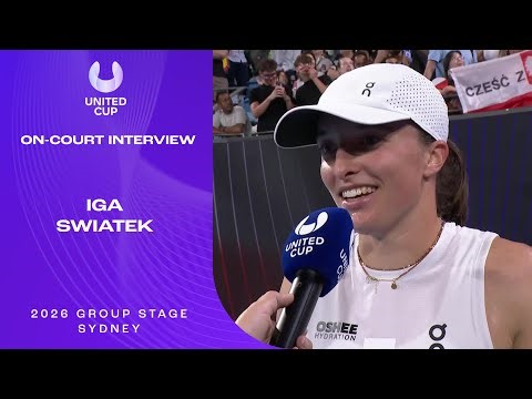 Iga Swiatek On-Court Interview | United Cup 2026 Group F