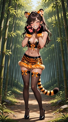 Boy becomes Cute Tiger Girl [TG TF Animation | MTF Transformation]