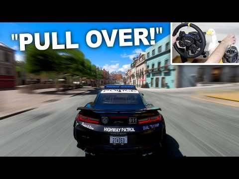 Pretending to be a cop in Forza...