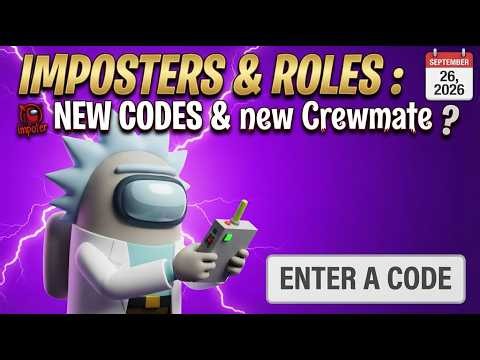NEW CODES & NEW NOISE CREWMATE ROLE | Imposters & Roles Among Us ROBLOX (September 26, 2026)