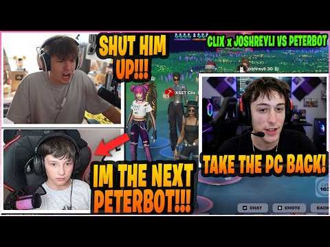 CLIX & JOSHREYLI Make PETERBOT SCARED In a 4v4 BIG MONEY Zone Wars WAGER After THIS HAPPENED...