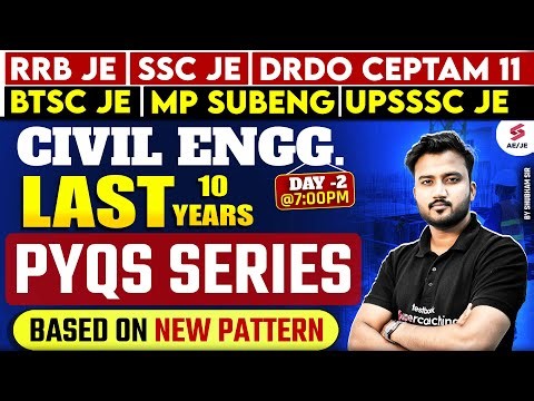 RRB JE/ SSC JE Civil Engineering Classes | SSC JE CBT 2 Civil Engineering by Shubham Sir