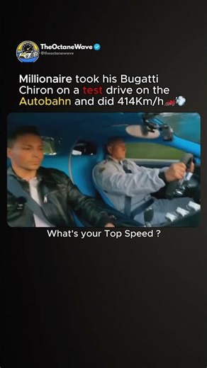 Millionaire tests Bugatti Top Speed on Autobahn🔥 #bugatti #autobahn