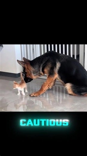 This German Shepherd Tried to Befriend This Cat… Then THIS Happened 😳🐶🐱