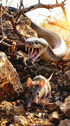 Black Mamba vs Tiny Mouse 🐍🐭 | Deadliest Snake Hunt | Incredible Wildlife Survival in 8K