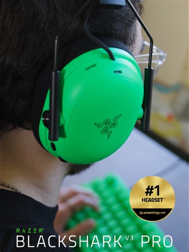 Heard you across the map, and across the kitchen table btw. Feel the precision audio with the Razer BlackShark V3 Pro.