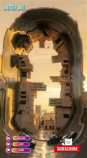 Reality Folds Inception-Style City Bending in 8 Seconds CinematicAI VFX#CinematicVFX #InceptionStyle