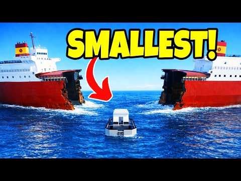 SMALLEST Ship vs BIGGEST Ship… Which Survives Roblox