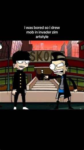 would dib fw zim or call him an alien idk.. #invaderzim #mp100