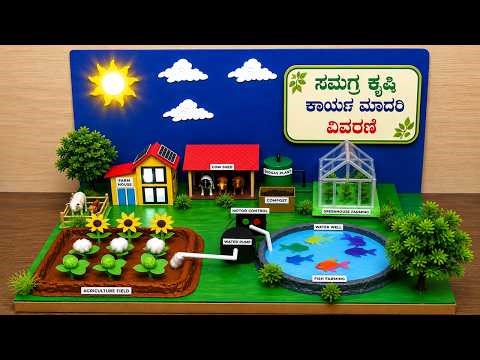 integrated farming system (IFS) working model project (mixed crop ) explanation in kannada