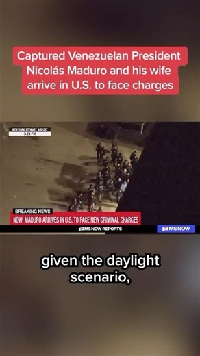 Captured Venezuelan President Nicolás Maduro and his wife arrive in U.S. to face charges