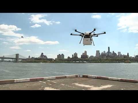 Port Authority begins trial flights on drones to transport packages