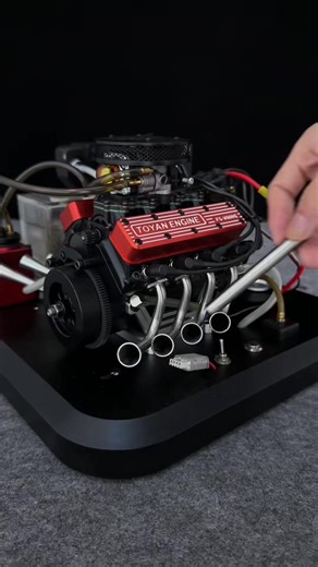 Fully Functional V8 Engine Model Kit You Can Build 🔧#V8 #v8engine #fyp #enginemodel #diy
