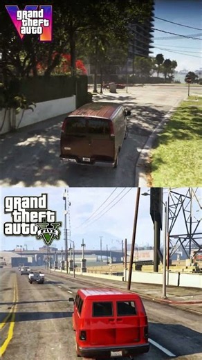 GTA 6 vs GTA 5 VAN DRIVING LOGIC 🔥