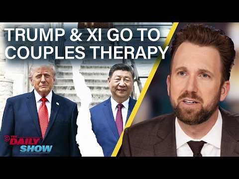 Xi Makes Trump Climb Stairs, Learn Ancient Greek History & Tremble Over Taiwan Talk | The Daily Show