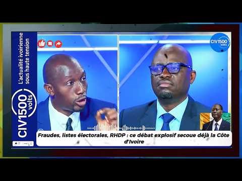 CIV : Fraudes, listes électorales, RHDP… ce débat explosif secoue la Côte d’Ivoire