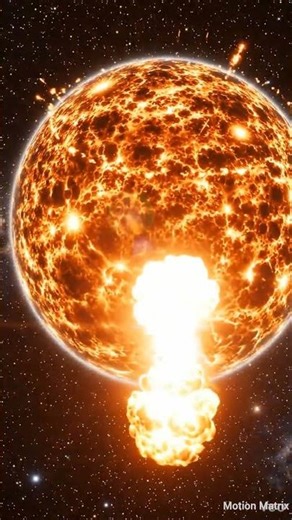 Solar System and Star Explosion Animation