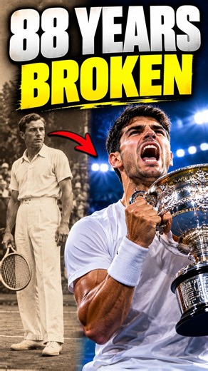 🤯 This Tennis Record Stood for 88 YEARS… Until Carlos Alcaraz BROKE IT! 🏆 #tennis #carlosalcaraz