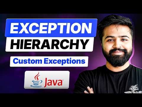 Exception Hierarchy Deep Dive | throw vs throws | Custom Exceptions | Java Full Course #44