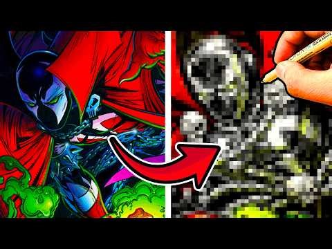 MARVEL ARTIST redraws SPAWN #1! Drawing FAMOUS COMIC COVERS!