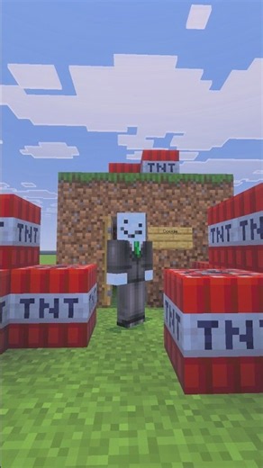 Easy TNT launcher in Minecraft Bedrock