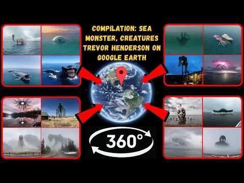 Video 360° - Compilation: Sea Monster, Creatures Trevor Henderson on Google Earth!