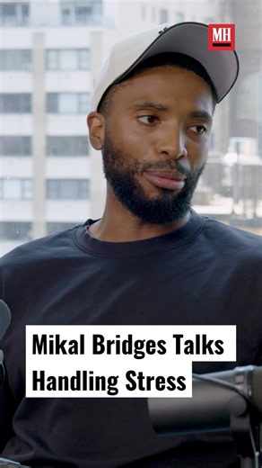 Mikal Bridges explains how he handles stress during a game #knicks