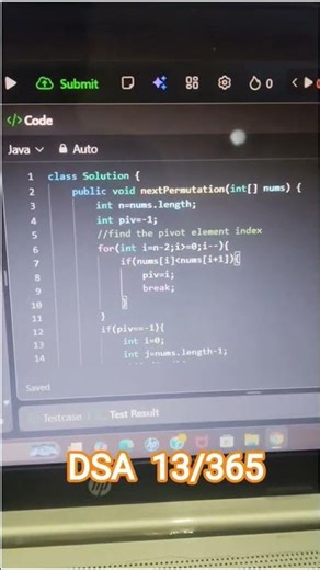 Next Permutation | LeetCode Problem in 30 Seconds | Java Solution Explained