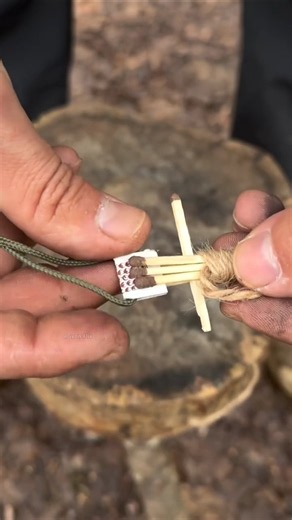 How can you light a fire using matches in the rain? #shorts