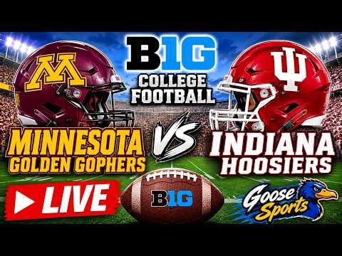 Minnesota vs Indiana LIVE 🏈 | College Football Play-by-Play | Golden Gophers vs Hoosiers