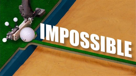 Robot golf vs holes that keep getting harder | OptiTrack