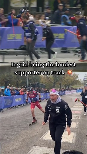 👀 an epic finish from the POV of @ingridtand 🔥 #biathlon