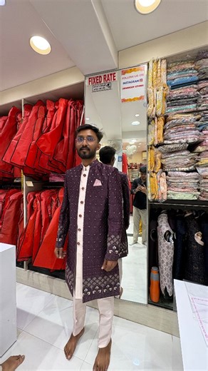 Swaroop Ethnic on Instagram: "Designer Open Indowestern Lucknowi Fabric 🤍✨ Happy Client ✨ Perfect Fit ✨ Designer Men's Ethnic Store In Vadodara 📍 Swaroop Ethnic 🥰 . Follow ll Visit Us Now For Designer Men's Ethnic❤️‍🔥 All Types Of Trending Men's Ethnic At One Stop 🎇 . 500+ Designer Ethnic Fabric In Store 🪡 Both Customisation ll Readymade Options 🤩 . Speciality in - Big, Size, Groom, Collection, Father-Son Duo, Couple Matching Outfit, Group Matching Outfits ✨✨ . Visit Our Store Now ❤️‍🔥 S