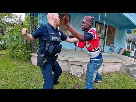 Female Officer Challenges Suspect To Fight Before Chaotic Arrest