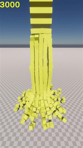 3K Falling Yellow Cubes