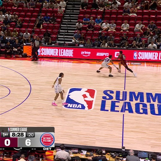 The Pistons' second-round pick, Meleek Thomas, gets on the board 🔥CLE/DET NBA Summer League action is LIVE on Prime!