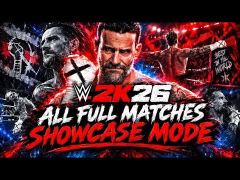 WWE 2K26 CM Punk Showcase Mode - ALL MATCHES & CUTSCENES! (Full Gameplay Walkthrough)