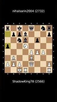 ♟️ ShadowKing78 (2566) vs nihalsarin2004 (2732) | Ultrabullet Chess | Lichess Live