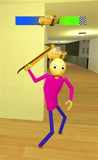 Yellow McQueen vs Pink Baldi GMod